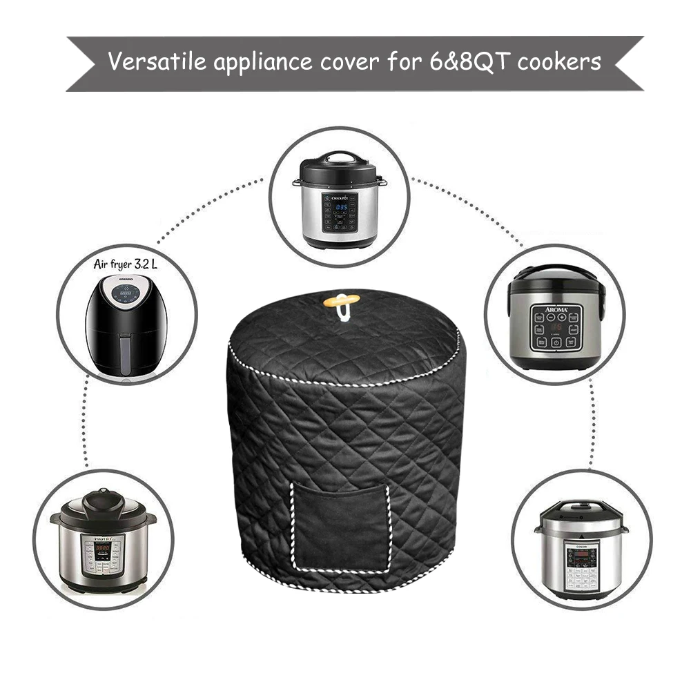 Pressure Cooker Cover 8QD Decorative Home Anti Static Pressure Cookers Dust Cover Lining Interior kitchen dust cover