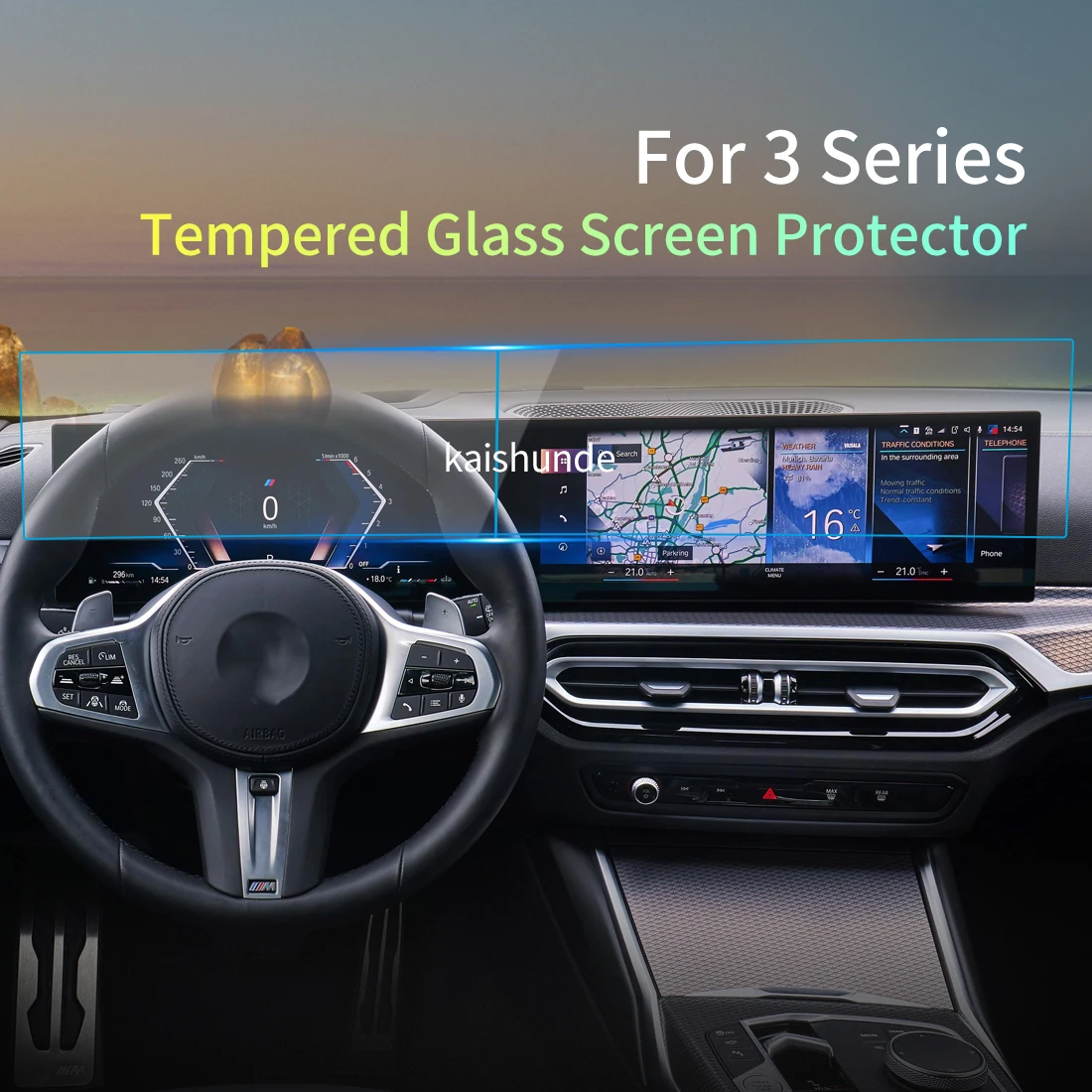 

Защита экрана для BMW 3 серии 2023 Carplay защитная пленка из закаленного стекла, мультимедийный экран, автомобильная наклейка, автомобильный аксессуар