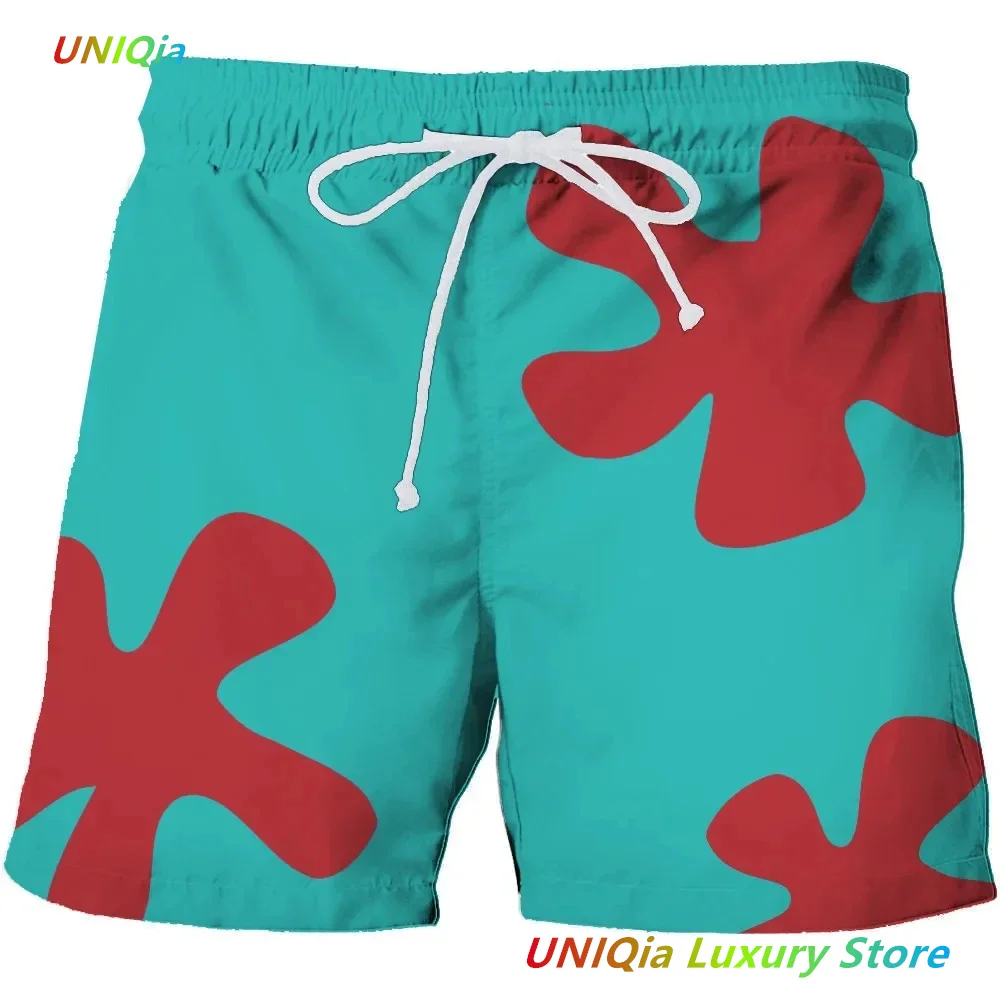 New 3D Anime Patrick Star Board Summer Men Shorts Trunks Quick Dry Beach Swiming Shorts Women Men Short Pants Beach Kid Clothes — view 3
