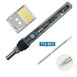 Fer à souder T12 haute puissance à température constante, 75W, support de fer à souder DC12V 24V à chaleur rapide 