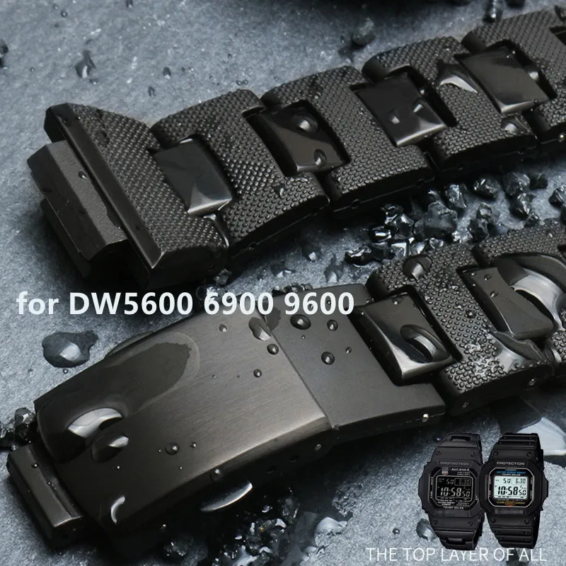Watch Accessories Band FOR Casio Watch for Men G shock DW5600 6900 9600 GW M5610 Watch