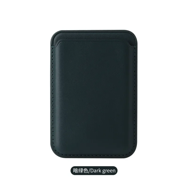 Magnetic Leather Wallet Card Holder and Phone Stand