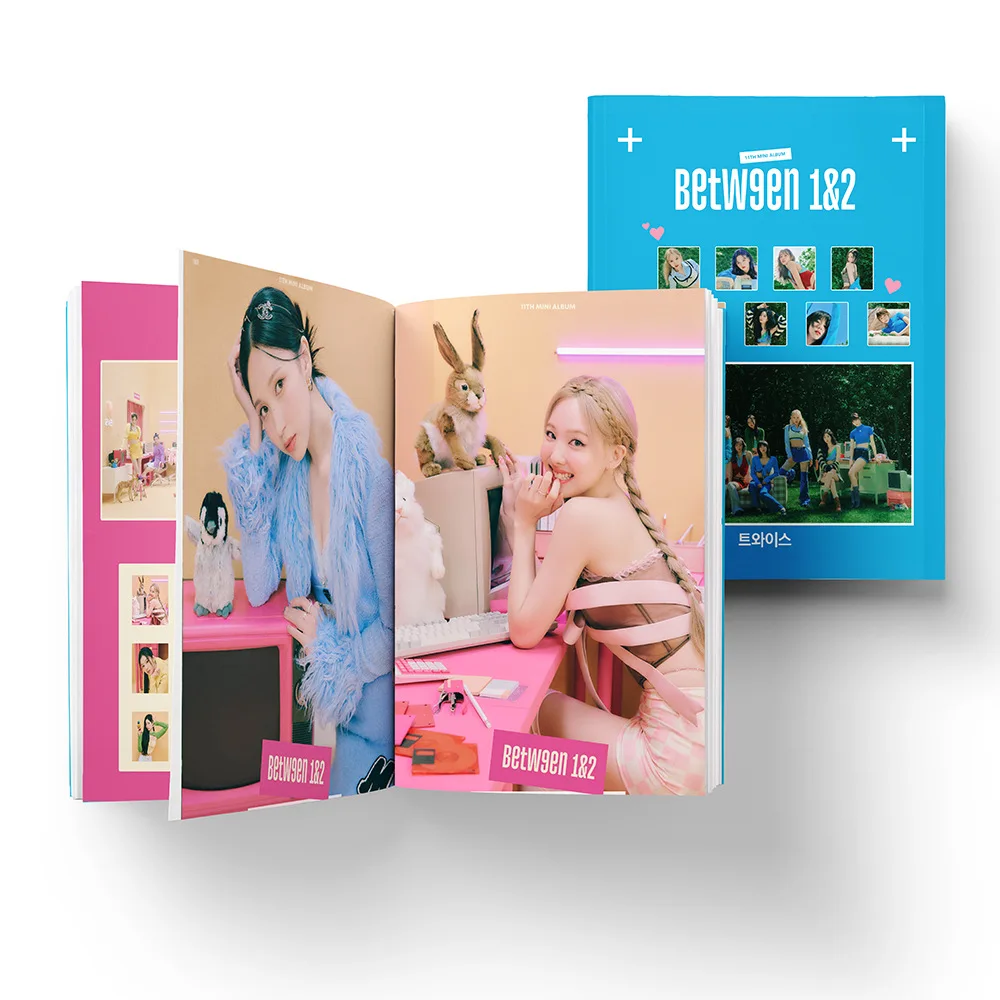 

Kpop TWICE Between 1&2 FORMULA OF LOVE New Album Books Postcard Photo Print Picture Fashion Group Poster Fans Collection Gifts