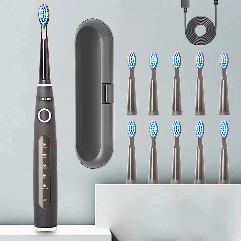 FDBF Electric Toothbrush Automatic Rechargeable Sonic Teeth Whitening Toothbrush