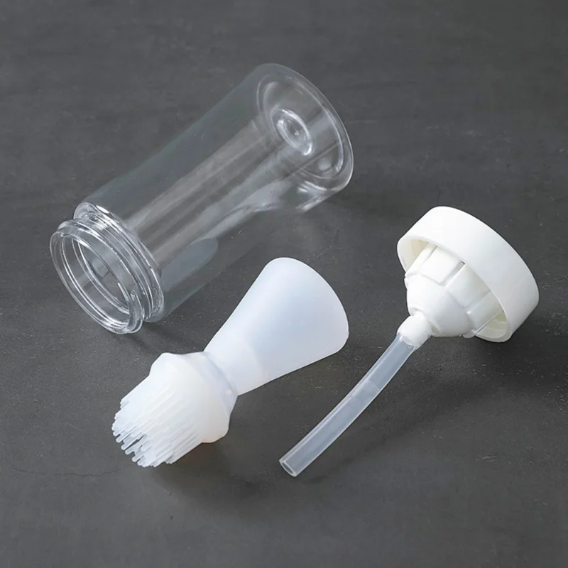 Portable Silicone Oil Brush with Bottle Barbecue Grill Oil Brushes BBQ Liquid Pastry Kitchen BBQ Tools Gadgets Accessories