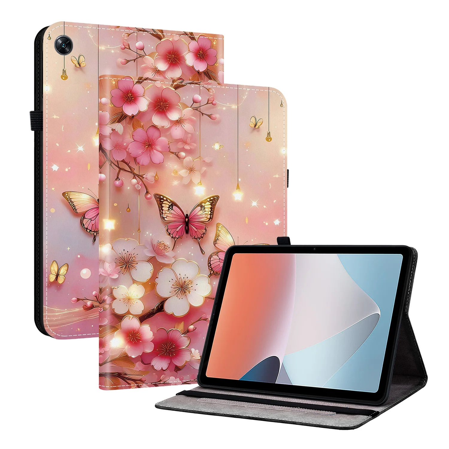 Premium PU Leather Tablet Cover with Adjustable Stand | Universal Design for Multiple Tablet Sizes