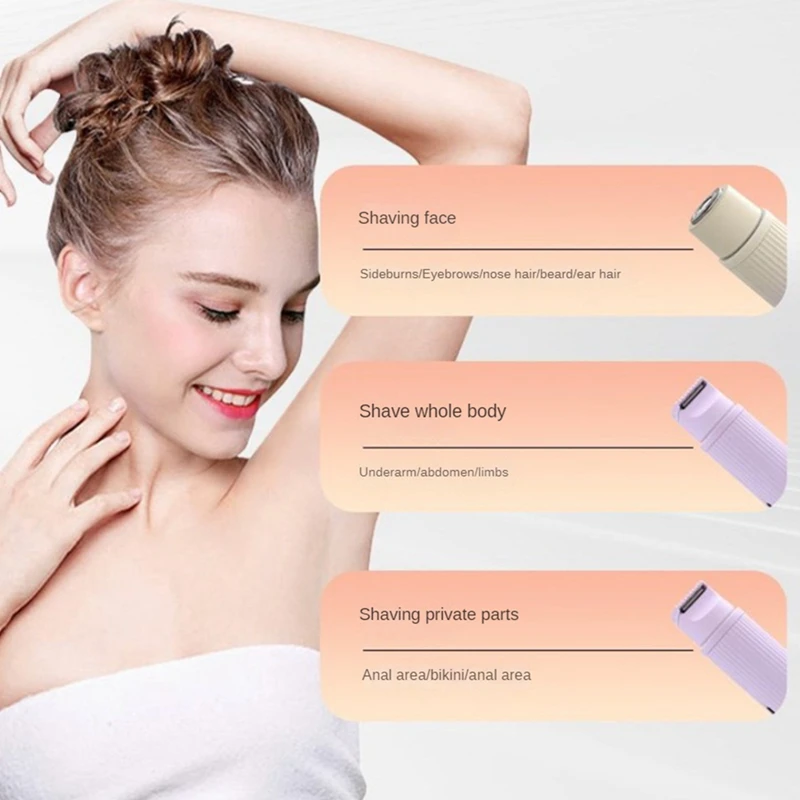 Description Picture 5 of itemBikini Trimmer And Shaver For Women 2-In-1 Wet/Dry Electric Body Hair Trimmer Facial Hair Removal