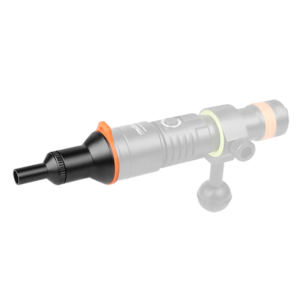 Mini Flashlight Flashlight Holster ORCATORCH D530V Diving Video Light Snoot