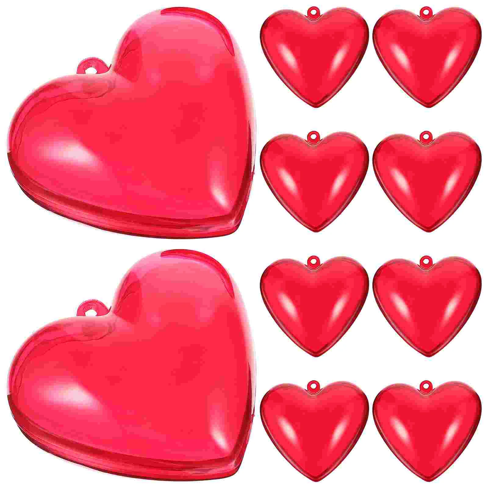 

Fillable Heart Shaped Ornaments Love Heart Shaped Christmas Hanging Pendant Valentine'S Day Heart Packing Box