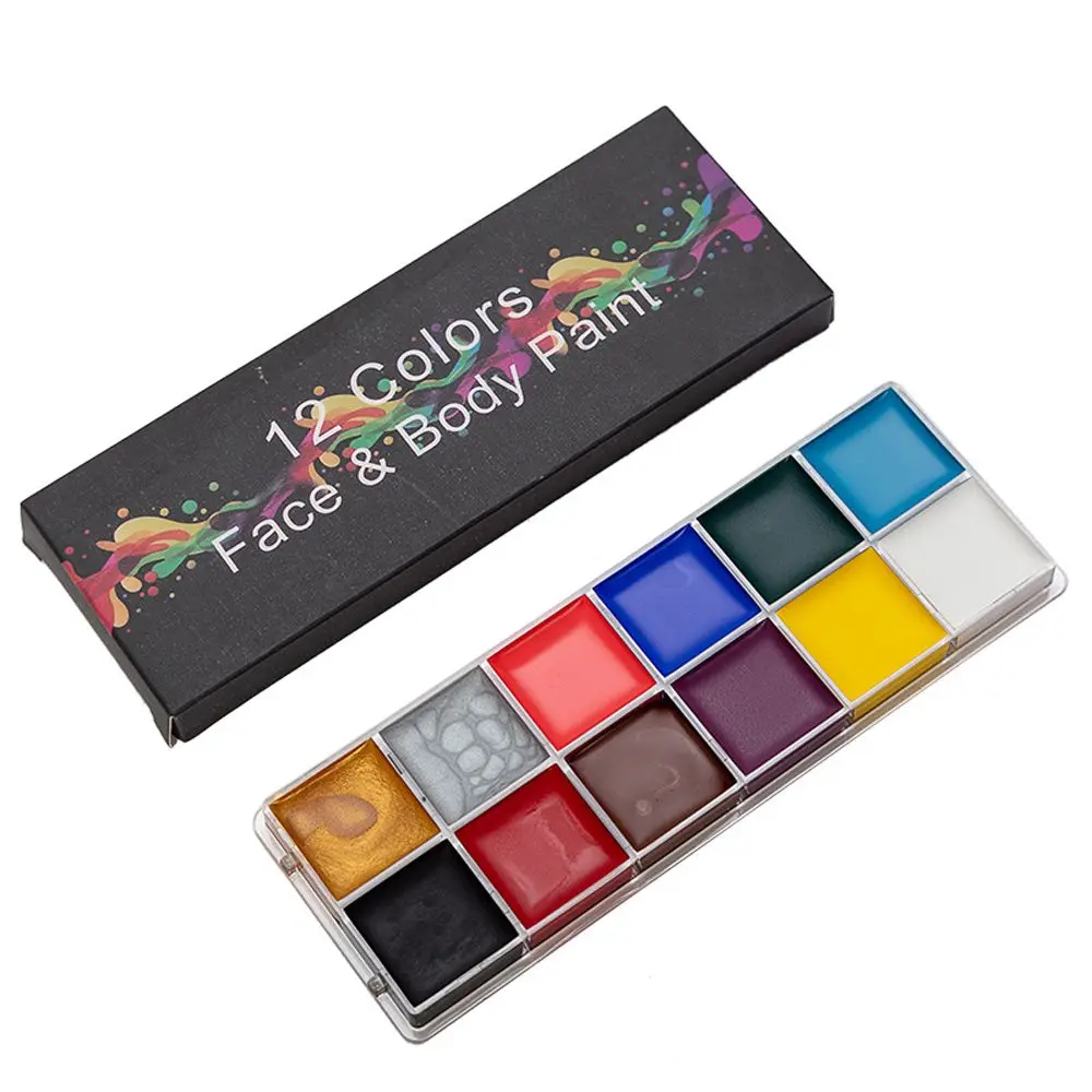 Festivals Painting Palette Beauty Cosmetic Supplies Tattoo Halloween Makeup Tool Body Art Painting Face Body Oil Paints Pigment