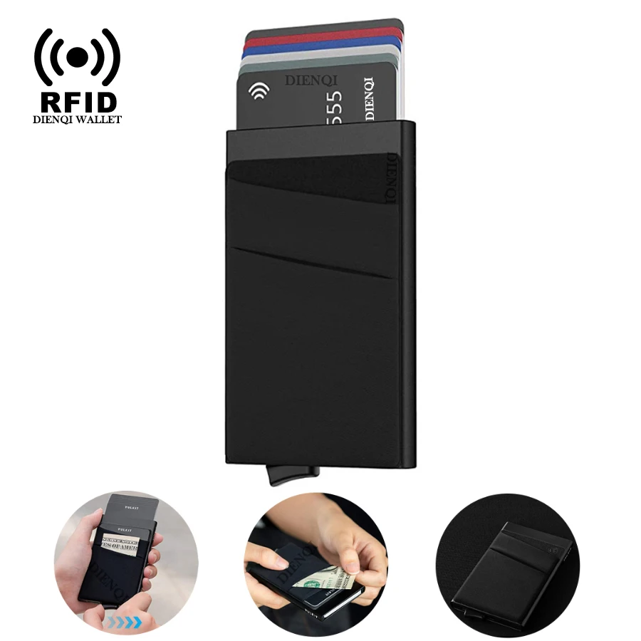 Wallet Card Holder Credit ID Bank Cardholder for Men Women Aluminium