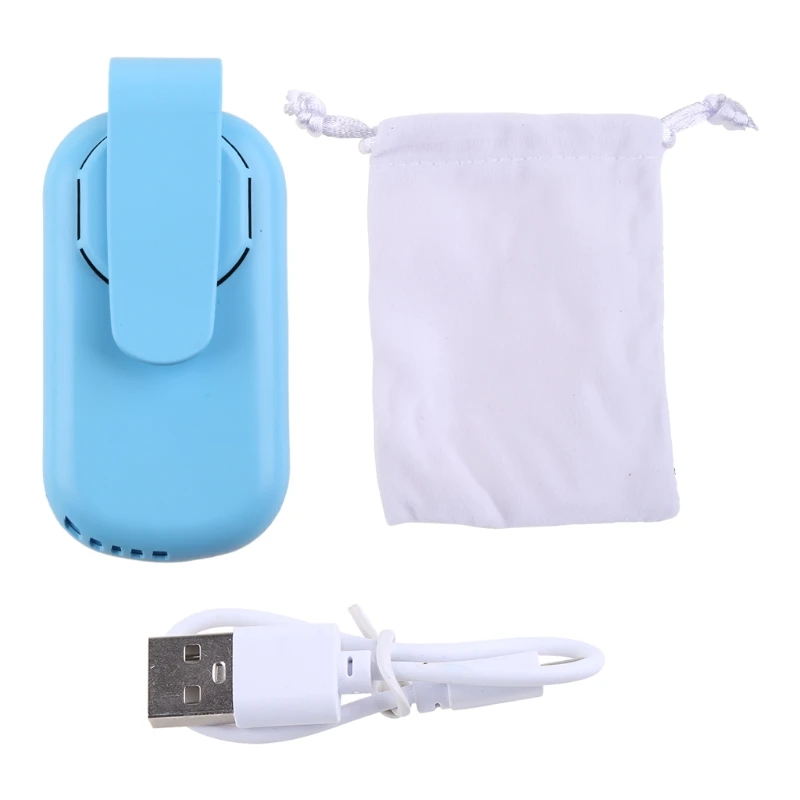개인용 웨어러블 에어 페이스 팬 USB 충전식 미니 휴대용 재사용 가능한 통기성 건강 보호 클립 마스크 팬