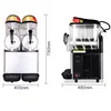 Snow Melting Machine Commercial Cold Drink Refrigeration Equipment 24L Large Capacity Automatic Freeze Slush Maker 6