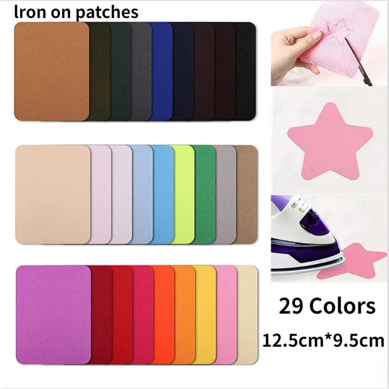 4Pcs Iron on Patches for Clothing Repair MultiColored Iron On Patch Jeans Clothing Patches Iron