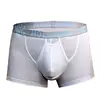Man Breathable Boxers with Bulge U-Convex Penis Pouch Seperate Modal Soft Open Hole Lingerie Slips Big Enhancing Short Underwear 6
