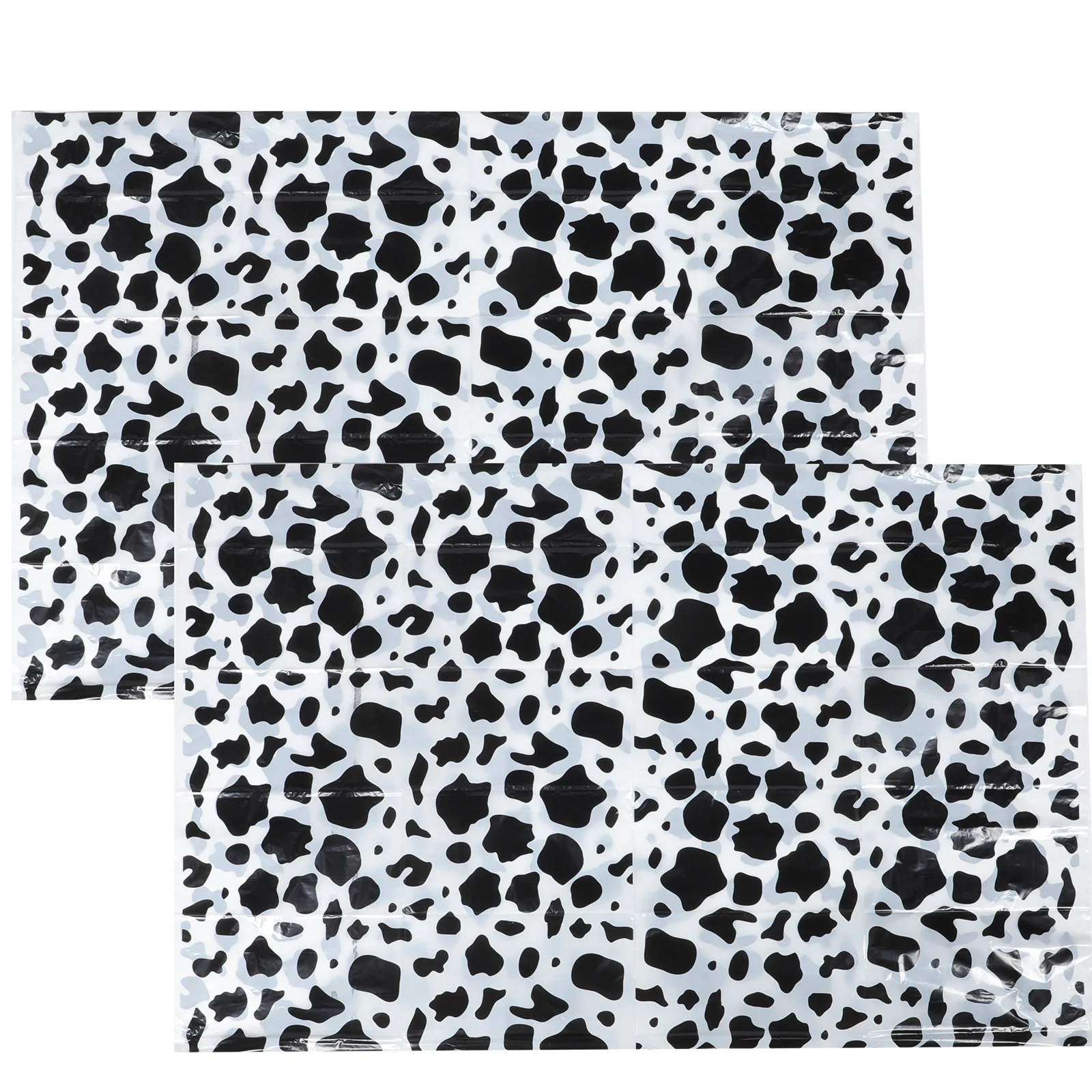 

2pcs Cow Print Table Cloth Rectangle Table Cover for Farm Animal Themed Parties
