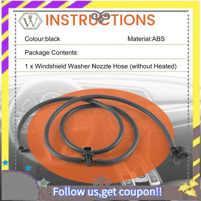 ABXV-새로운 앞 유리 앞 유리 와셔 노즐 제트 호스 A1698600492 -메르세데스-벤츠 A W169 2004-12 /B W245 2005-11 가열 없음