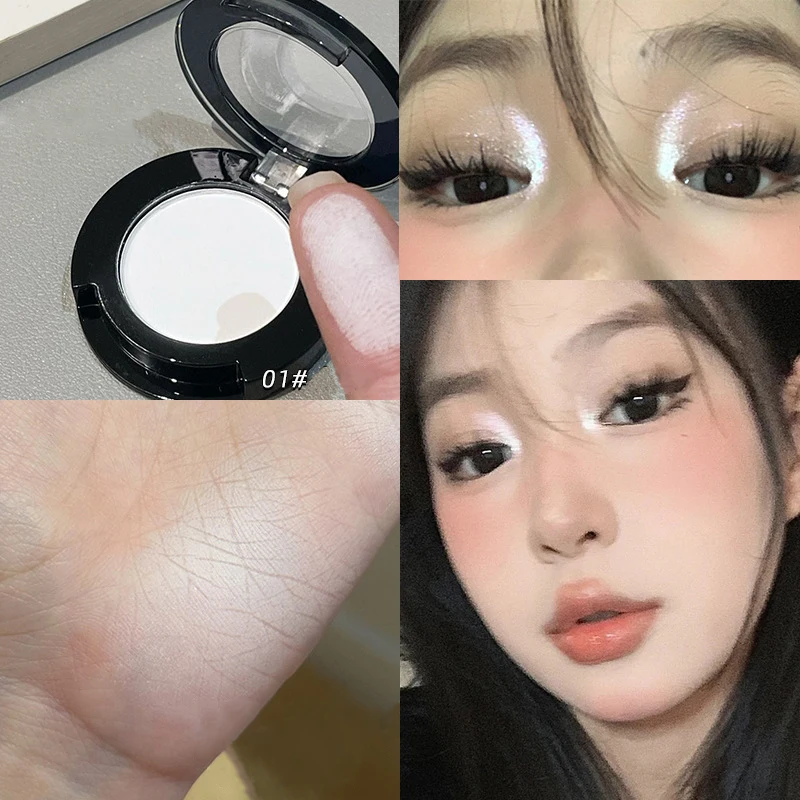 Matte Cement Brown Eyeshadow Nose Shadow Facial Contouring Press Powder Color Rendering Brighten Contour Palette Korean Makeup