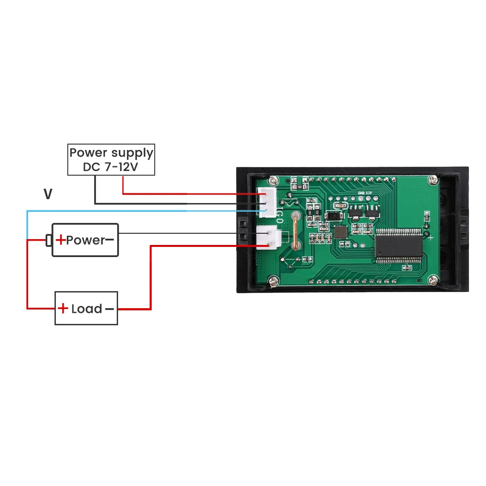 DC0-100V 10A LCD Digital Voltmeter Ammeter Wattmeter Voltage Current Power Meter Volt Detector Tester Monitor 0-999W