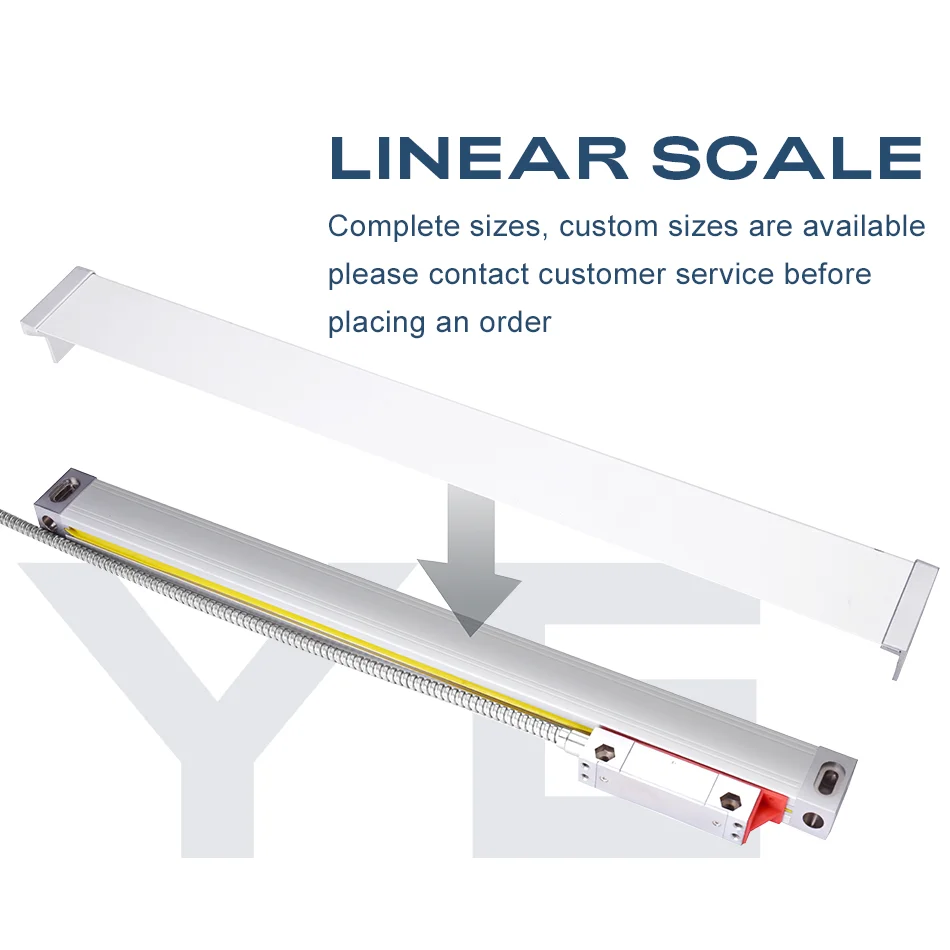 Linear Ruler Linear Scale 5U 5V TTL for Lathe Mill CNC Machines 50 100