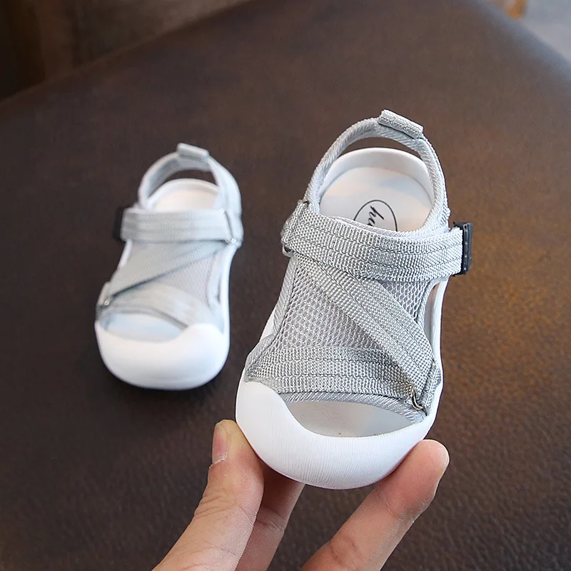 

Baby Girls Boys Sandals Summer Infant Toddler Shoes Non-Slip Soft Sole Breathable Kids Beach Shoes Children Sandals