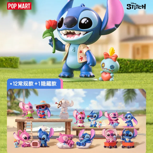 POP MART Disney Stitch The Playdate Series Blind Box Toys Guess Bag Mystery Box Mistery Caixa Action Figure Surpresa Cute Model 1