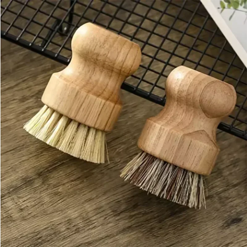 1PC-Kitchen Cleaning Brush Wooden Dish Brush