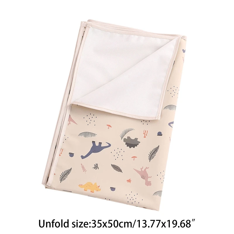 Portable Baby Changing Pad Waterproof Reusable Diaper Pad Cover Changing Mat Crib Mattress Sheet Infants Floor Play Cushion Mat