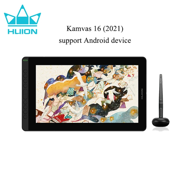 HUION KAMVAS 16 2021 tavoletta grafica da disegno con schermo Full-laminato  Display a penna da 15.6 pollici stilo senza batteria per Mac Linux -  AliExpress