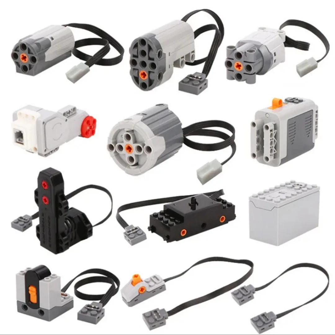 Compatible with small particle building blocks high-speed motor power set motor APP lithium reception