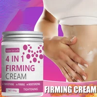 Crème raffermissante 4 en 1, gingembre, aloe vera et essence de café – Crème raffermissante hydratante pour le corps pour abdominaux, bras et jambes 1
