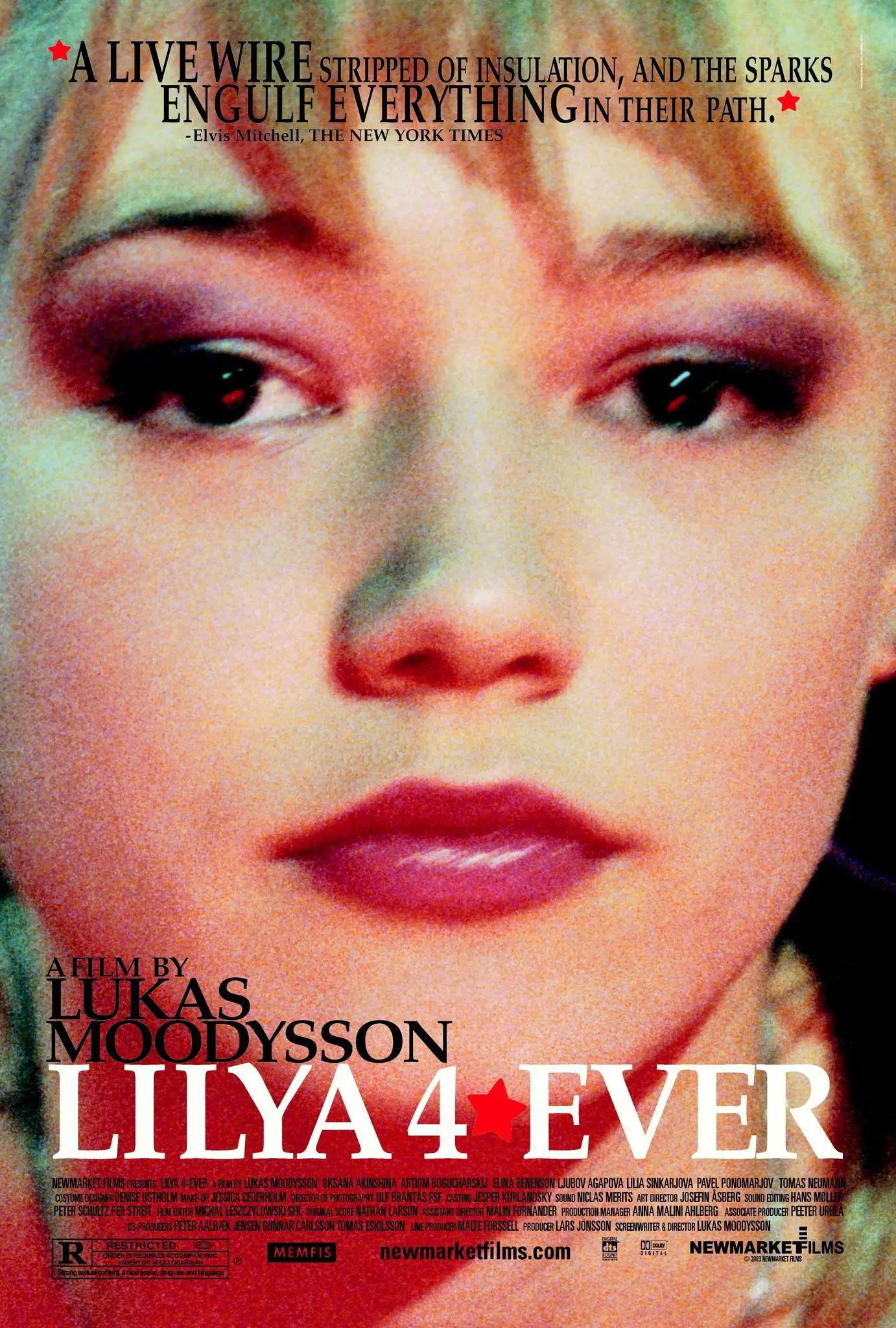 인기 레어 영화 Lilya 4-ever (2002) 아트 실크 포스터, 월 아트, 홈 데코레이션, 페인팅