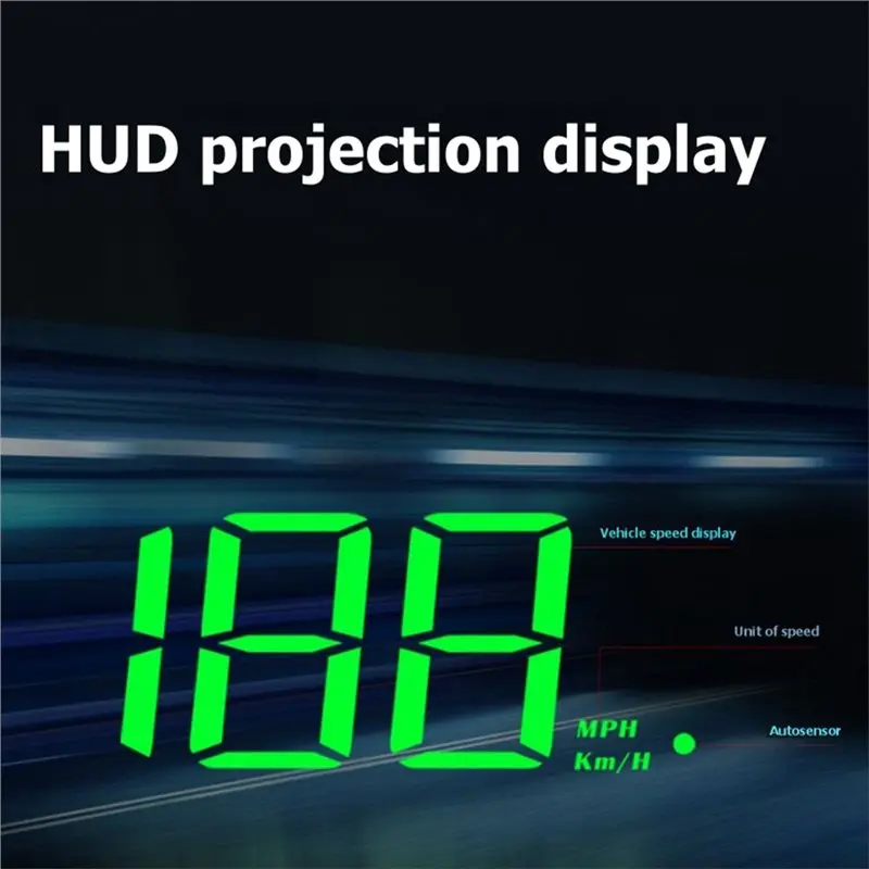 유니버설 자동차 전자제품 액세서리 M2 HD 차량 헤드업 디스플레이 GPS 속도계 디지털 HUD 앞유리 프로젝터 KM/H