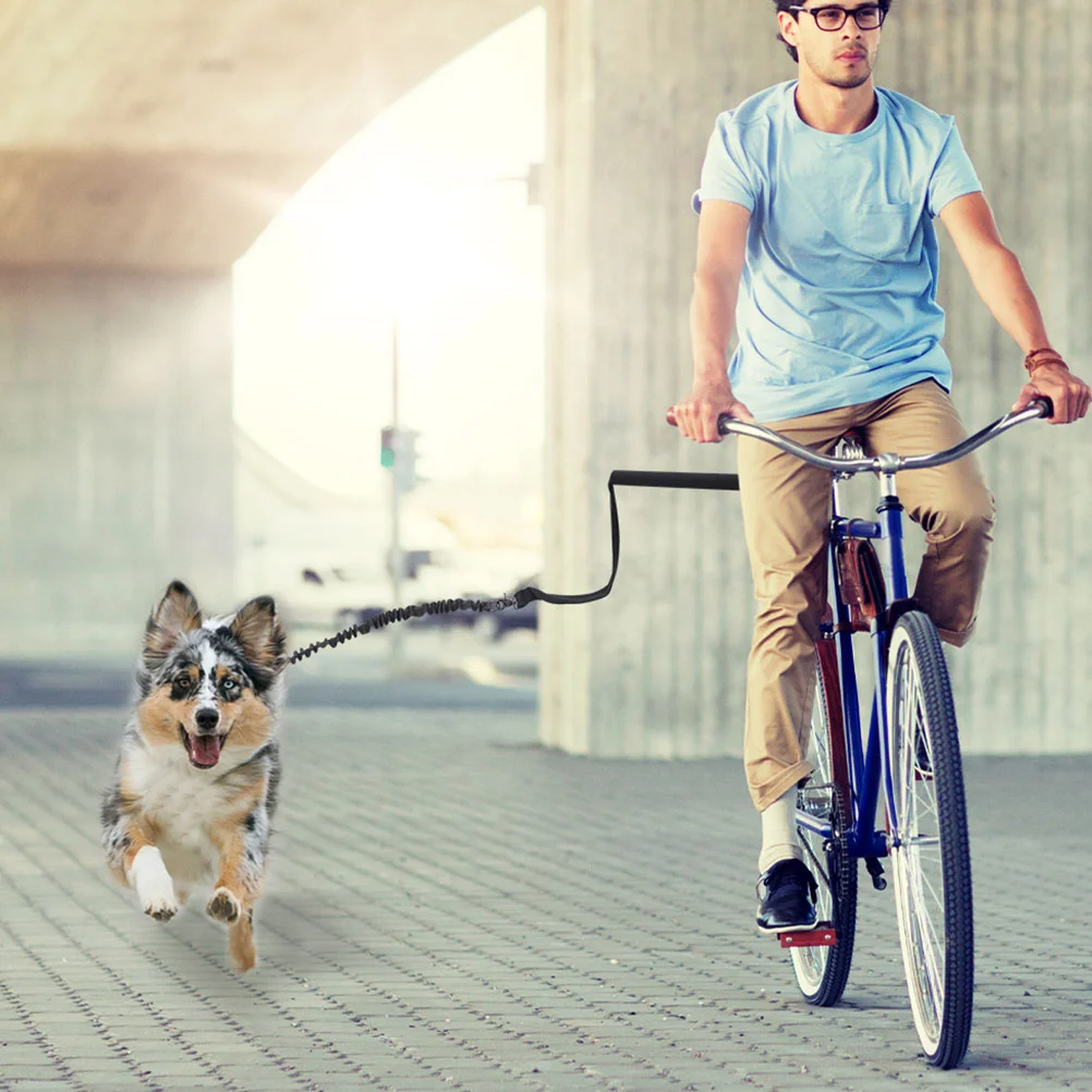

of Bike Riding Dog Leash Wear-resistant Dog Bike Leash Retractable Bicycle Dog Leash for Dog Walking Supply Bike Accessory