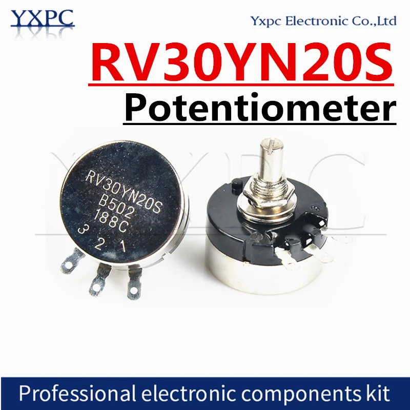 1pcs RV30YN20S RV30YN Potentiometer 500R 1K 2K 5K 10K 20K 50K 100K 200K 250K 500K 1M B102 B202 B502 B103 B104 B504 B105 B204 rv24yn20s 101 102 b103 104 105 201 202 203 204 254 302 303 501 502 503 504 5k 10k 100k 500k 200k 100 ohm potentiometer rv24yn