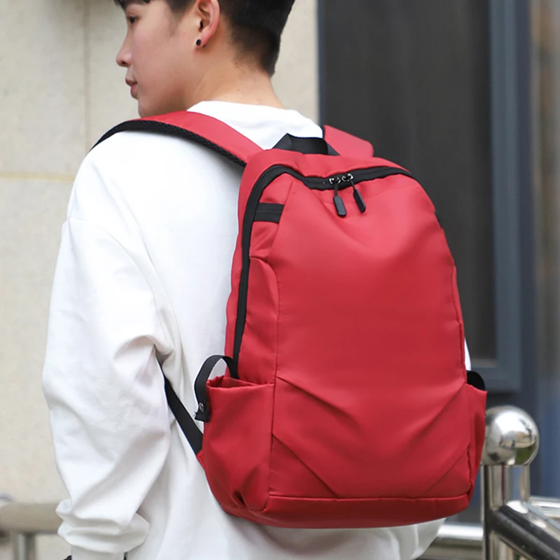 2023 New Luxury Genuine Leather Backpack for Men Travel Black Bagpack Fashion Oxford Cloth Men Business Laptop Mochila