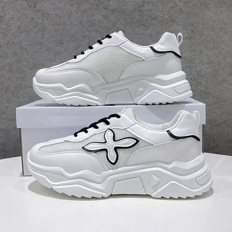 

Women's Lightweight Mesh Sneakers, Platform Low Top Lace Up Casual Shoes, Women's Sport Shoes