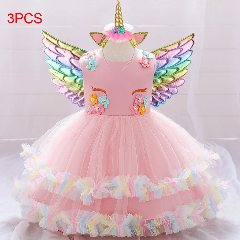 Tutu Vestido De Princesa Unicornio Vestidinho De UnicÃ³rnio