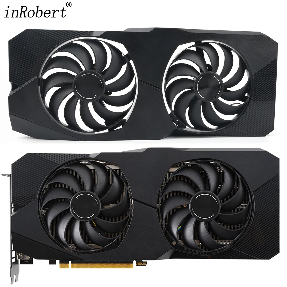 Placa Gráfica Cooler Fan Case Asus Radeon rx 5600 5700xt Dual Evo oc Edition Placa de Vídeo 8gb