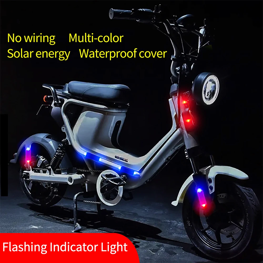 Solar Power Warning Light for Car Motorcycles LED Flashlight Indicator In-Night Caution Strobe Warning Light Running Lamp motorcycle led lights car led lights