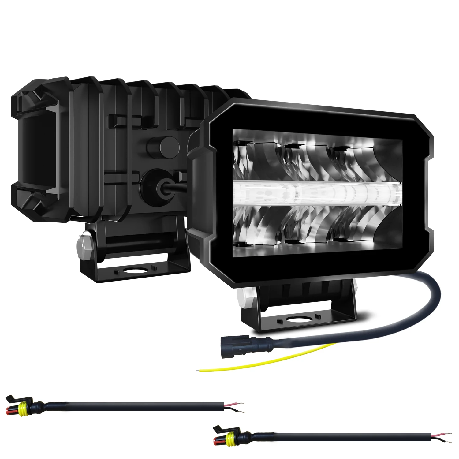 Car LED Floodlight Lamp Angel Eyes DRL 400w Light Led Bar 12v LED Lighting Work