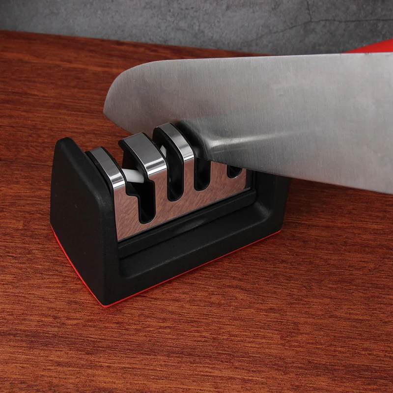Knife Sharpener Household Multifunctional 3/4 Segment Quick Ceramic Knife Sharpener Tool Gadget