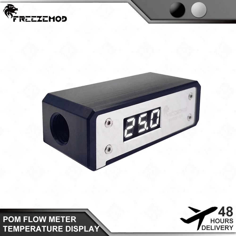 Zemod-lcd Monitor Temperatura Display Flow Meter Refrigeração a Água Pom Temperatura Sensor Detecção Elétrica Iluminação Wdxs-t1