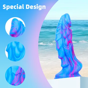 Soft Silicone Realistic Dragon Dildo Suction Cup Dildo Prostate Massager Large Butt Plug Thick Dildos Anal Sex Toys for Women 4