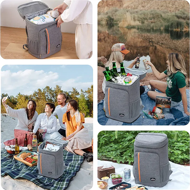 Large Capacity Suitable Picnic Cooler Backpack Thicken Waterproof Thermo Bag Refrigerator Fresh Keeping Thermal Insulated Bag