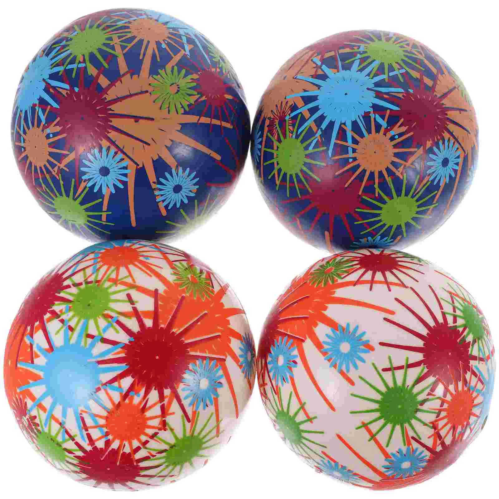 

4 Pcs Inflatable Ball Toy The Bouncy Game Bounce Balls Children Kids Toys Party Training