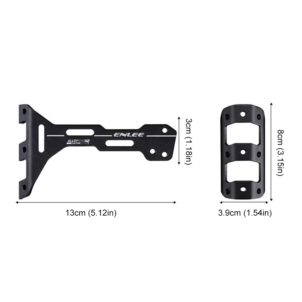 Bicycle Saddle Bottle Cage Extension Holder Aluminum Alloy Bicycle Seat Rack Adapter for Outdoor Cycling