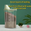 Pet Food Storage Container with Measuring Cup Handle Airtight Waterproof Pet Food Storage Dispenser Portable Buckets Feeder 2