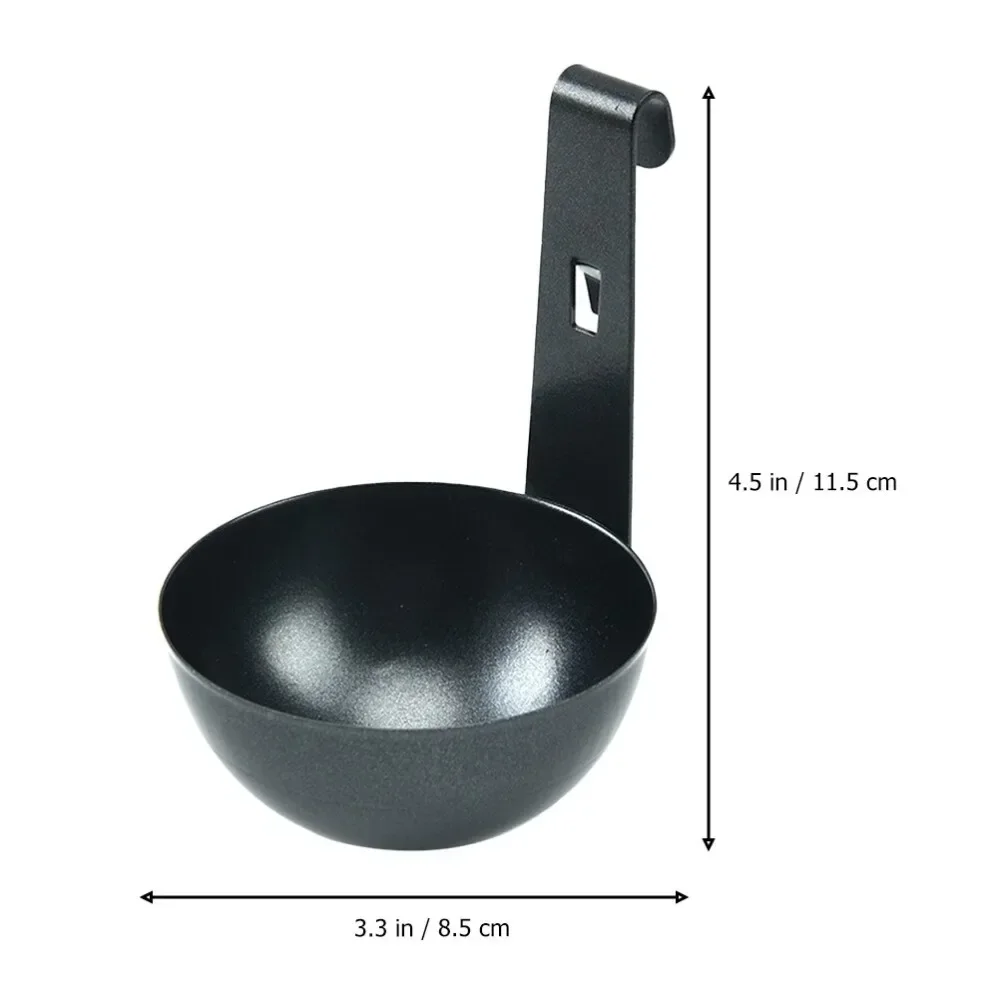 Egg cooker nonstick egg molds poached boiling eggs maker spoon holder steamer rack