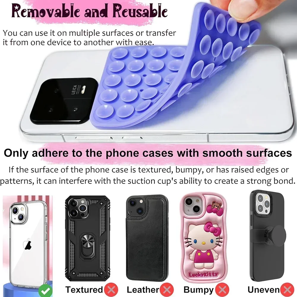 Multifunctional Double-sided Silicone Suction Phone Stand - Detachable & Hands-free